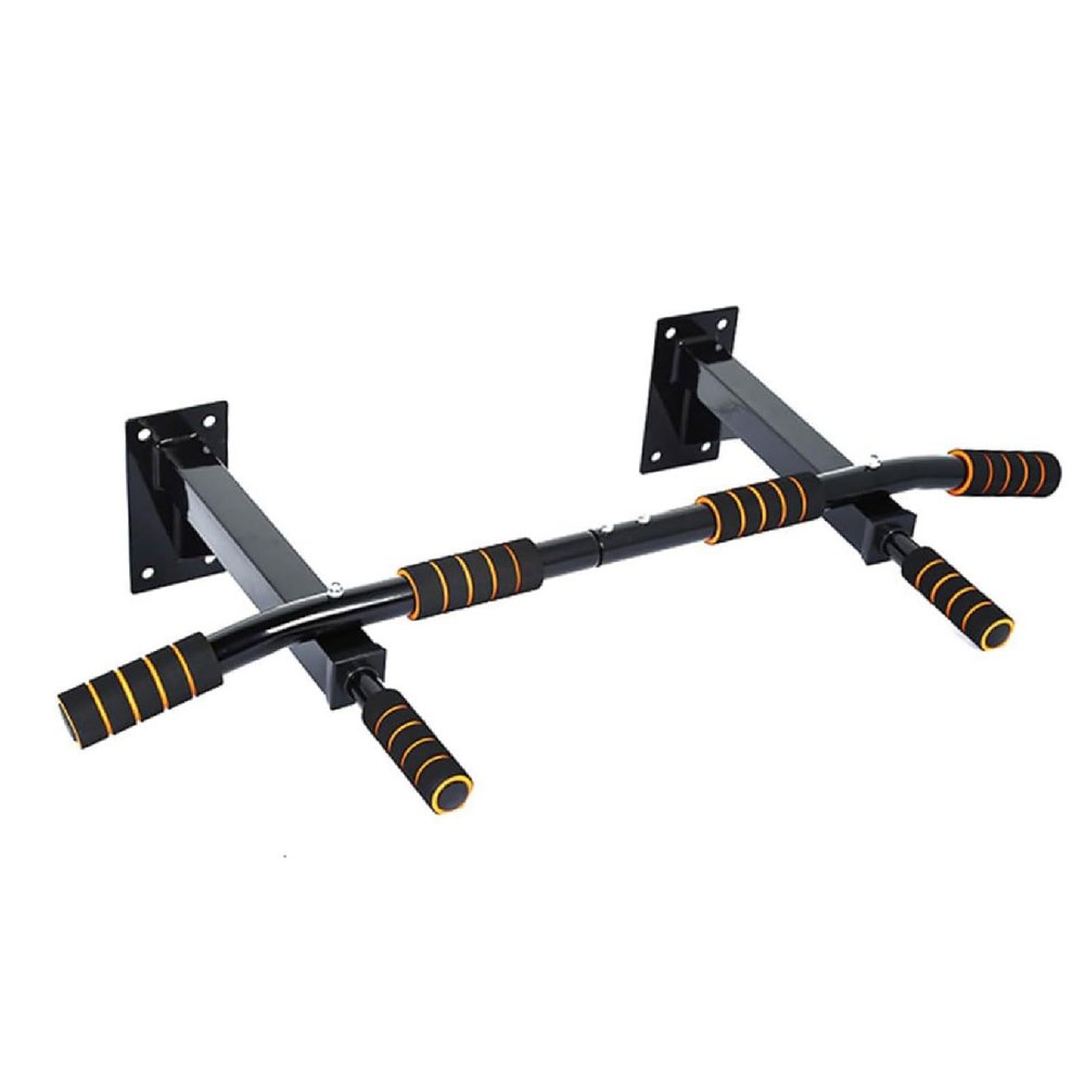 GeRRiT Wall Mounted Pull Up Bar Strength Training Pullup Bar Multifunction Chin Up Bar with Padded Grips for Home Pullup Extender Chin up Bar, 37in/94cm