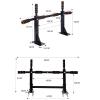 GeRRiT Wall Mounted Pull Up Bar Strength Training Pullup Bar Multifunction Chin Up Bar with Padded Grips for Home Pullup Extender Chin up Bar, 37in/94cm view 2