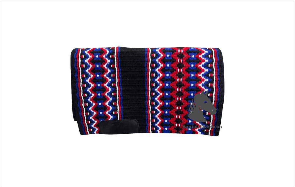 EQUINE OVERSEAS Western Saddle pad Saddle Blanket 100% New-Zealand Wool Show Pad Availabe - Red (34x42), as per picture, SHVG3