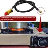 Jkjhbhged 26Inch Propane Butane Gas Portable Camping Stove Replacement Regulator with Hose Convert to 1LB Disposal Bottle view 2