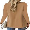 Women's Blazers Long Sleeve Suite Lapel Office Jackets Open Front Blazer Solid Casual Work Suiting Summer view 2
