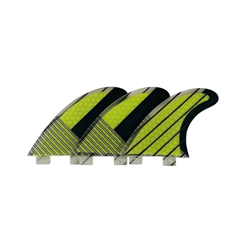 DNRJEWTA Surfboard Fins M Surfboard Fins 1 Fins G5 3pcs Surf Fins Fiberglass Carbon Fins Double Tabs New Surfing Stabilizer Surfing Accessories (Color : Line M)