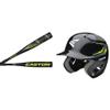 Easton Moxie T-Ball Bat, Helmet and Accessories Bundle - 24" Bat, T-Ball Helmet, Black view 1