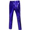 BONGZUO Mens Disco Pants 70s Retro Night Club Shiny Straight Leg Pants(Z2706KBU,4XL) view 1