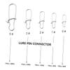 SUPVOX Fishing Lure Pins Connector 50pcs Stainless Steel Safety Pin for Fishing Sturdy and Easy to Operate Quick Lock Design Silver Finish Multi-Size Set view 2