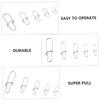 SUPVOX Fishing Lure Pins Connector 50pcs Stainless Steel Safety Pin for Fishing Sturdy and Easy to Operate Quick Lock Design Silver Finish Multi-Size Set view 4