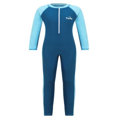 Hedmy Girls Boys One Piece Swimsuit UV Sun Protection Water Sportswear Rash Guard Long Sleeve Wetsuit Swimwear Sky 15-16 Years