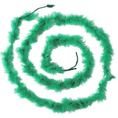 GORGECRAFT 2.2 Yards Feather Boas Fluffy Turkey Feather Trim Women Ladies Accessory for Crafts Dancing Wedding Party Christmas Tree Decoration Sea Green