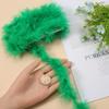 GORGECRAFT 2.2 Yards Feather Boas Fluffy Turkey Feather Trim Women Ladies Accessory for Crafts Dancing Wedding Party Christmas Tree Decoration Sea Green view 3