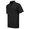 Corna Black Polo Shirts for Men, Cotton Blend Men's Polo Shirts Short Sleeve, Casual Stylish Solid Mens Polo Shirts with Pocket, Lightweight Performance Mens Golf Polo Shirts Dry Fit (Black, 6XL) view 3