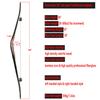 58" Traditional Bow Wood Long Bow One Piece Wood Long Bow Hunting Recurve Bow 20-50Lbs for Adult or Youth Hunting Shooting Practice (Right Hand-Only Bow, 40 Lbs) view 2