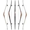 58" Traditional Bow Wood Long Bow One Piece Wood Long Bow Hunting Recurve Bow 20-50Lbs for Adult or Youth Hunting Shooting Practice (Right Hand-Only Bow, 40 Lbs) view 3