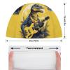 Alligator Cute Animal Swimming Cap for Men Women Durable Swim Cap Bathing Shower Caps for Short/Long Hair, style view 2