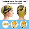 Alligator Cute Animal Swimming Cap for Men Women Durable Swim Cap Bathing Shower Caps for Short/Long Hair, style view 3
