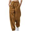 Akklian Women's Casual Baggy Sweatpants High Waisted Pants Drawstring Joggers Pants Warm Workout Lounge Trousers with Pockets view 1