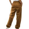 Akklian Women's Casual Baggy Sweatpants High Waisted Pants Drawstring Joggers Pants Warm Workout Lounge Trousers with Pockets view 3