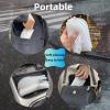 LSDWL Waterproof Shoe Covers 2 Pairs, Non-Slip Reusable for Rain - Clear, S view 4