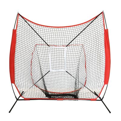 HUAOSN Baseball Hitting Net, 7' X 7' Batting Net, Baseball Training Network for Baseball and Softball Practice in Your Backyard Or Garage