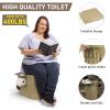 Thallike Portable Toilet with Tent, Privacy Pop Up Tent with LED Lights Camp Bathroom for Adults Outdoor Camping Travel Toilet Tent Kit with Toilet Bags & Liquid Waste Gel view 4