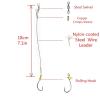 WAOCEO Fish Hook 5 Pcs Fishing Leader Wires Anti-Bite Stainless Steel Wire Leader Fishing Rigs Hooks Line Tackle Tool Fish Accessories Fishing Accessories (Color : 12#) view 4