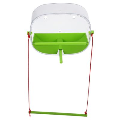 FUNOMOCYA 1set Window Bird Feeder with Cups Pe Food Container for Parrots and Other Birds Design for Use and Sturdy Easy to Install