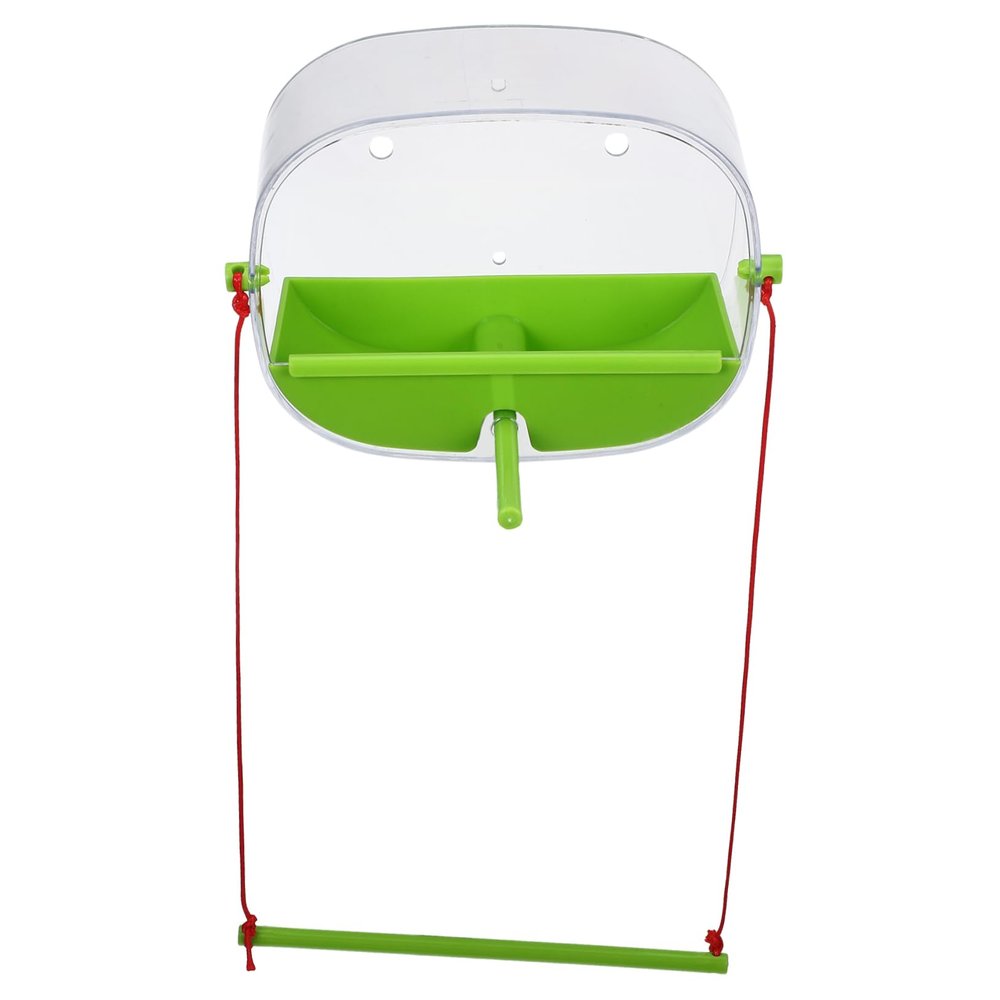 FUNOMOCYA 1set Window Bird Feeder with Cups Pe Food Container for Parrots and Other Birds Design for Use and Sturdy Easy to Install