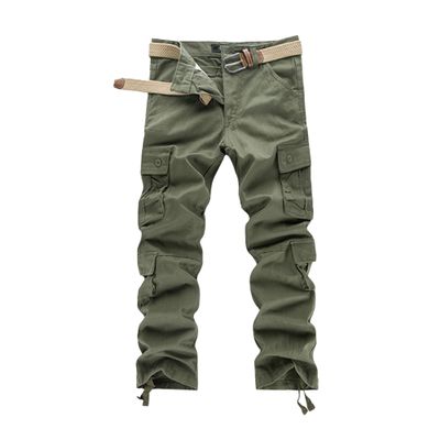 JEsilunmaMY Men's Ripstop Camo Tactical Pants Multi-Pockets Military Army Cargo Pants Outdoor Hiking Combat Work Trousers (Army Green2,36)
