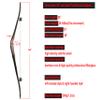 58" Traditional Bow Wood Long Bow One Piece Wood Long Bow Hunting Recurve Bow 20-50Lbs for Adult or Youth Hunting Shooting Practice (Right Hand-Kit 1, 45 Lbs) view 2