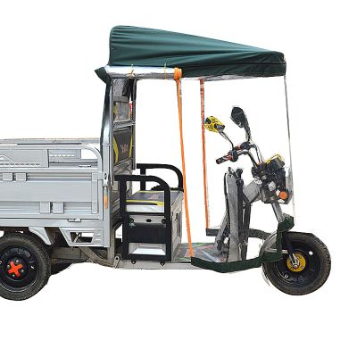 JCSRYD Windproof Electric Tricycle Cover, Reflective Sanbengzi Canvas Awning, Tricycle Frame Canopy, Rain Sun Snow Proof (Size : 100cm/39in)