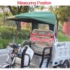 JCSRYD Windproof Electric Tricycle Cover, Reflective Sanbengzi Canvas Awning, Tricycle Frame Canopy, Rain Sun Snow Proof (Size : 100cm/39in) view 2
