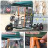 JCSRYD Windproof Electric Tricycle Cover, Reflective Sanbengzi Canvas Awning, Tricycle Frame Canopy, Rain Sun Snow Proof (Size : 100cm/39in) view 4