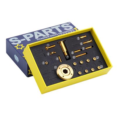 S-PARTS Titanium Derailleur Gear Screws Compatible with SRAM RED AXS (Gold)