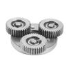 Jkjhbhged 36T 38mm Planetary Gear with Clutch for Motor Electric Bike E-Bike Steel Gear Ebike Parts, silver view 4