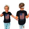 4th of July T Shirts Toddler Girls Boys American Flag Shirts Kids Novelty Fashion Patriotic Tops (Black-e, 9-10 Years) view 2
