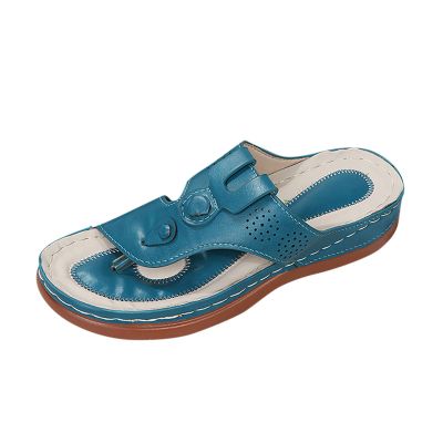 Orthopedic Sandals for Women Wide Width Clip Toe Slip On Summer Shoes Plantar Fasciitis Sandals with Arch Support Flip Flops Casual Comfortable Walking Sandals for Women Sport Sandals for Women