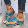 Orthopedic Sandals for Women Wide Width Clip Toe Slip On Summer Shoes Plantar Fasciitis Sandals with Arch Support Flip Flops Casual Comfortable Walking Sandals for Women Sport Sandals for Women view 2