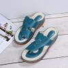 Orthopedic Sandals for Women Wide Width Clip Toe Slip On Summer Shoes Plantar Fasciitis Sandals with Arch Support Flip Flops Casual Comfortable Walking Sandals for Women Sport Sandals for Women view 4