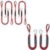 3FT*4 Pack +2FT*2 Bungee Boat Dock Line with Stainless Steel Clip Boat Accessories view 1
