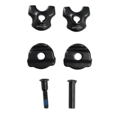 Kqcibz Bike Seatpost Clamp for Carbon Saddle Rails Adapter 7x7mm Bicycle Seatpost Tube Oval/Round Clips Cycling Accessories, Black