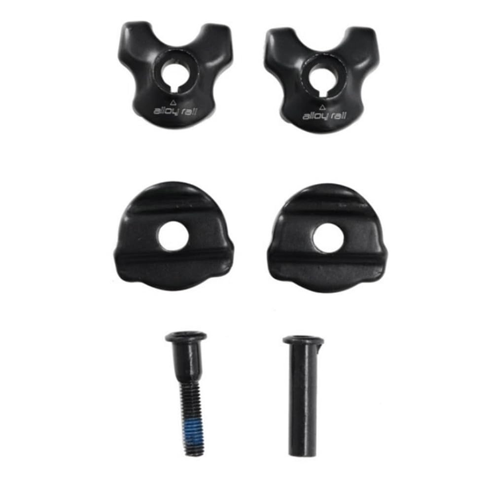 Kqcibz Bike Seatpost Clamp for Carbon Saddle Rails Adapter 7x7mm Bicycle Seatpost Tube Oval/Round Clips Cycling Accessories, Black