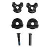 Kqcibz Bike Seatpost Clamp for Carbon Saddle Rails Adapter 7x7mm Bicycle Seatpost Tube Oval/Round Clips Cycling Accessories, Black view 1
