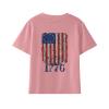 4th of July T Shirts Toddler Girls Boys American Flag Shirts Kids Novelty Fashion Patriotic Tops (Pink-e, 3-4 Years) view 3