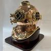 NineFit Basics SS-Nautical Mart Mark V US Navy Full Size Copper and Brass Diving Helmet Exclusive Collection with Stand Divers Helmet, Same As PIcture view 1