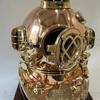 NineFit Basics SS-Nautical Mart Mark V US Navy Full Size Copper and Brass Diving Helmet Exclusive Collection with Stand Divers Helmet, Same As PIcture view 4