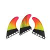 DNRJEWTA Surfboard Fins Fins G5 Surfboard M Size Orange Yellow Gradient Surf Fin Tri Fin Set Fiber Honeycomb Surf Accessories Wassersport Surfing Accessories view 2