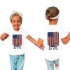 4th of July T Shirts Toddler Girls Boys American Flag Shirts Kids Novelty Fashion Patriotic Tops (White-e, 8-9 Years) view 2