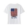 4th of July T Shirts Toddler Girls Boys American Flag Shirts Kids Novelty Fashion Patriotic Tops (White-e, 8-9 Years) view 3
