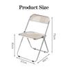 WIGSELBL Modern Acrylic Folding Chair Armless Event Chairs Transparent Plastic Folding Chairs Clear Stackable Dining Chairs Plastic Accent Side Chairs for Home (Color : Style-4) view 2