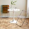 WIGSELBL Modern Acrylic Folding Chair Armless Event Chairs Transparent Plastic Folding Chairs Clear Stackable Dining Chairs Plastic Accent Side Chairs for Home (Color : Style-4) view 3