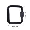 UNbit Carabiner Outdoor Camping Tool Mountaineering Buckle Aluminum Alloy Small Carabiner Clips Fishing Climbing Acessories Dropshipping Buckles (Color : Black) view 3